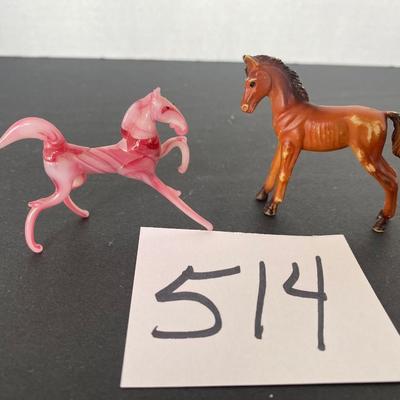 Miniature Art Work Slag Horse