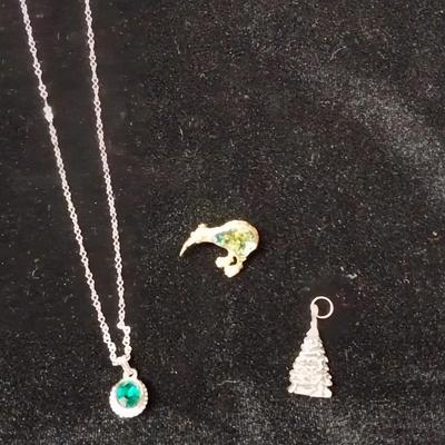 SARAH COVENTRY NECKLACE, LAPEL PIN AND TREE PENDANT
