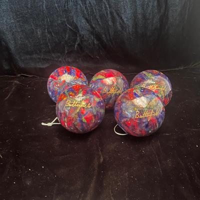 Five Butterfield Ceramic Ornaments (LR-MG)