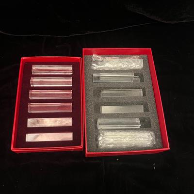 Baccarat Crystal & Victorian Silverplate Mother of Pearl Flatware (LR-MG)