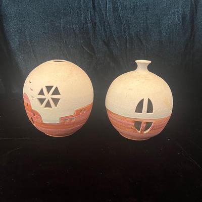 Signed Pottery: Southwest Candleholders, Raku, & More (LR-MG)