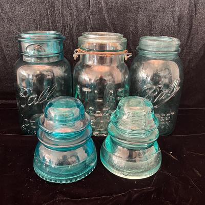 Ball Jars & Blue Glass Collection (LR-MG)