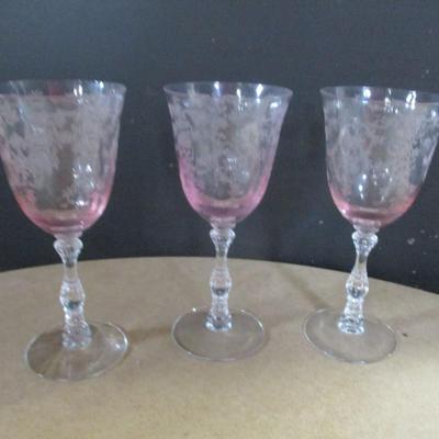 Fostoria Pink Glasses