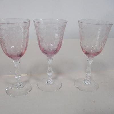 Fostoria Pink Glasses