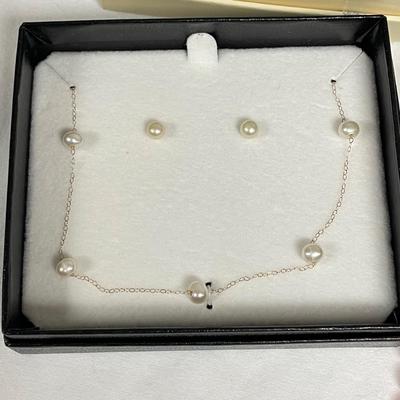 Six Pearl Sets w/ 14K (B3-SS)