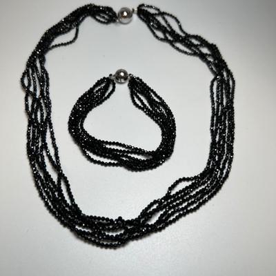 Black Beaded/925 Necklaces, Bracelets & More (B4-RG)