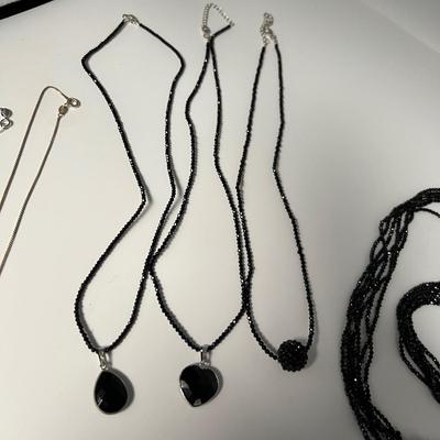 Black Beaded/925 Necklaces, Bracelets & More (B4-RG)