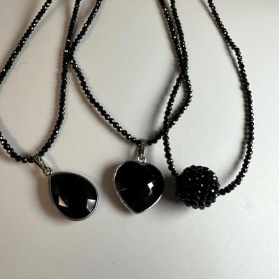 Black Beaded/925 Necklaces, Bracelets & More (B4-RG)