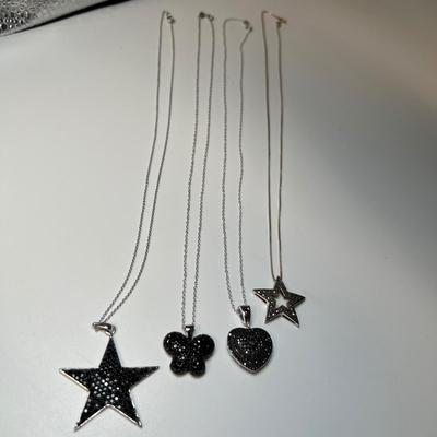 Black Beaded/925 Necklaces, Bracelets & More (B4-RG)