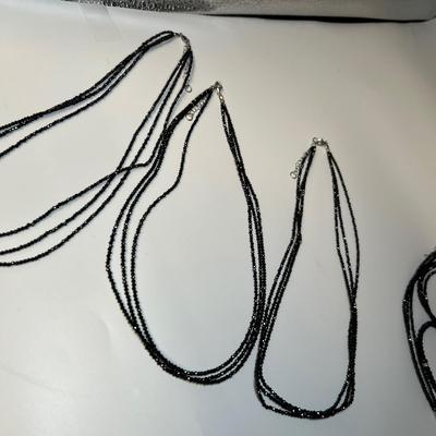 Black Beaded/925 Necklaces, Bracelets & More (B4-RG)