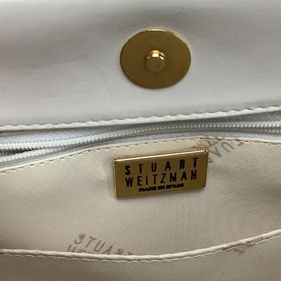 403 Stuart Weitzman Cream Leather Handbag