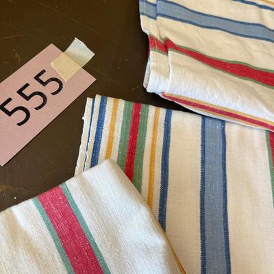 Vintage striped runners & placemats