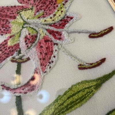Crewel Floral Art work