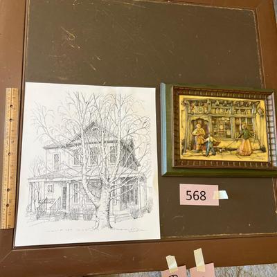 Vintage house prints
