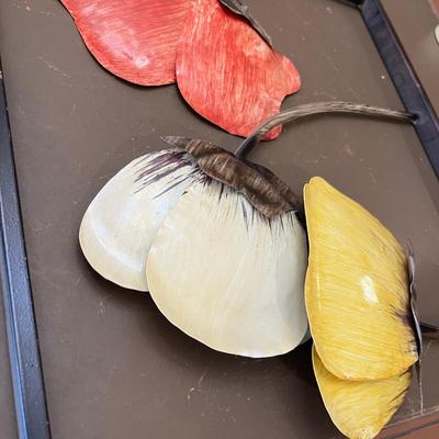 Large metal Poppies Wall plaque!
