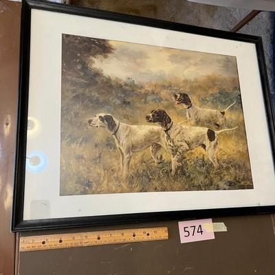 Dog print, vintage