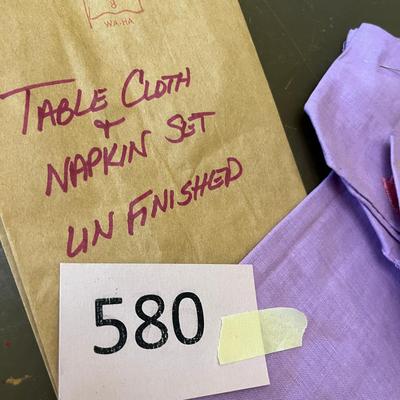 Applique Table cloth w/ napkins