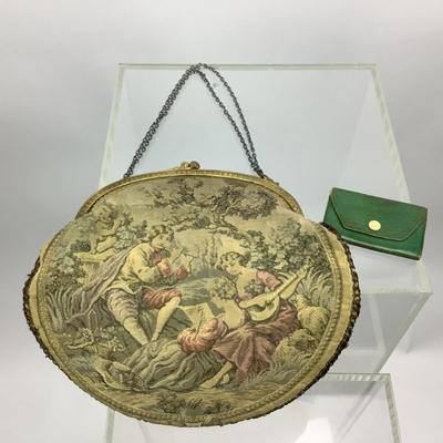 429 Antique Tapestry Purse