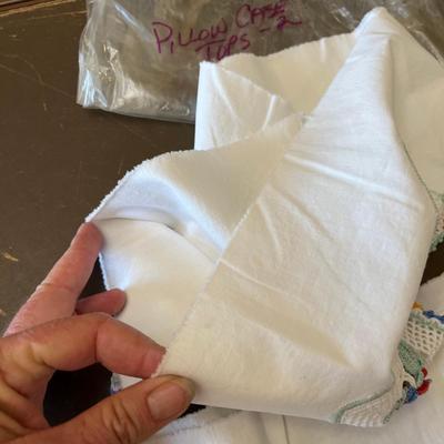 Pillow case crochet ends only