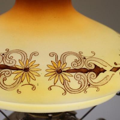 Antique Tam O Shanter Kerosene Lamp Shade Attributed to Handel