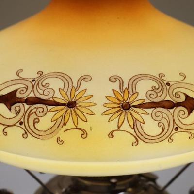 Antique Tam O Shanter Kerosene Lamp Shade Attributed to Handel