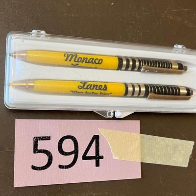 Bowling Alley Advertising Pen & Pencil