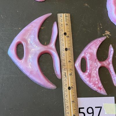 50s Pink Lucite Bathroom group