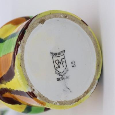 Rare Modernist Eva Zeisel Schramberg Multicolor Vase