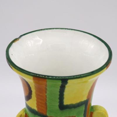 Rare Modernist Eva Zeisel Schramberg Multicolor Vase