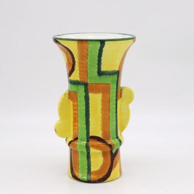Rare Modernist Eva Zeisel Schramberg Multicolor Vase