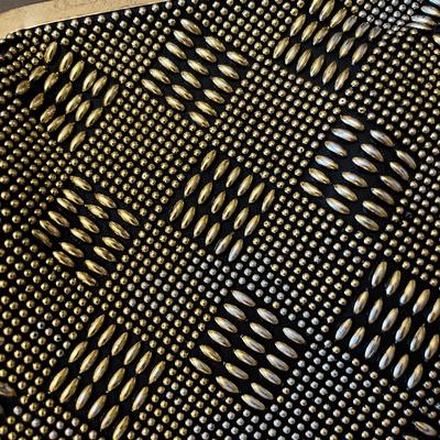Black Beaded hand bag