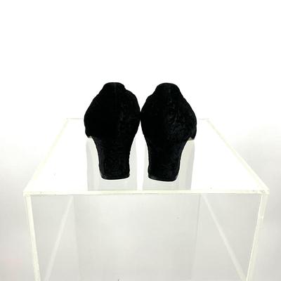 Lot 453 Talbots - Velvet Slip-On Loafers Black - Size 9 EUC