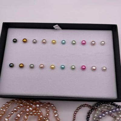 Freshwater Pearl w/ 14K, Earrings, Bracelets & Rings (B4-SS)