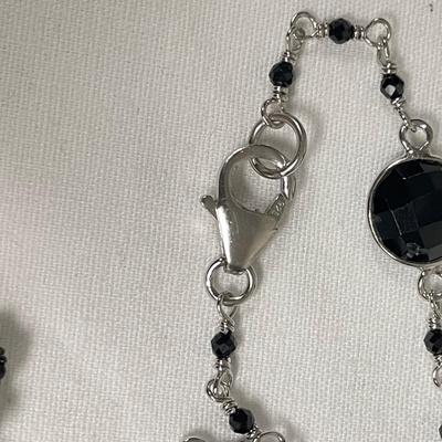 Collection of Black Spinel w/ 925 (B4-SS)