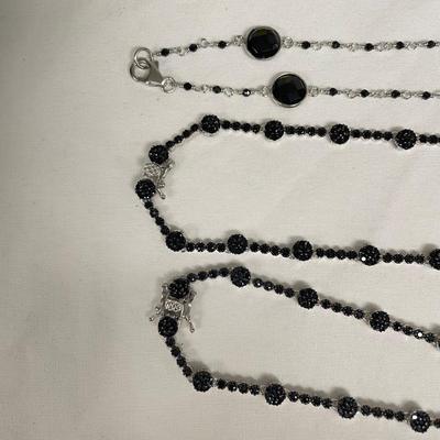 Collection of Black Spinel w/ 925 (B4-SS)