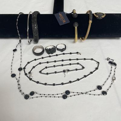 Collection of Black Spinel w/ 925 (B4-SS)