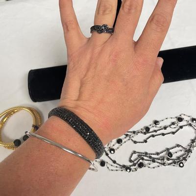 Collection of Black Spinel w/ 925 (B4-SS)