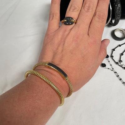 Collection of Black Spinel w/ 925 (B4-SS)