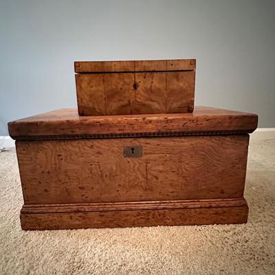 Wooden Storage Boxes with Hinged Lids (PB-KL)