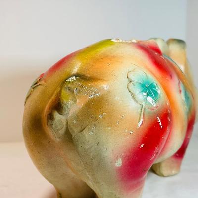 Old chalk ware piggy bank