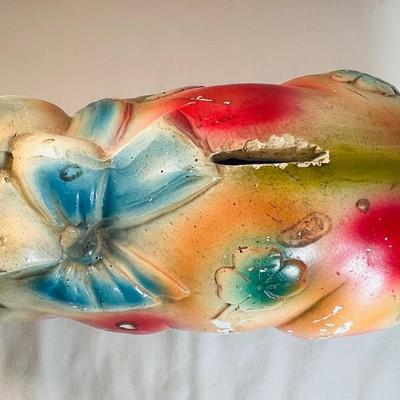 Old chalk ware piggy bank