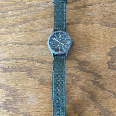 Timex watch green band