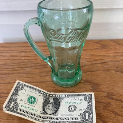 Vintage glass Coca Cola mug