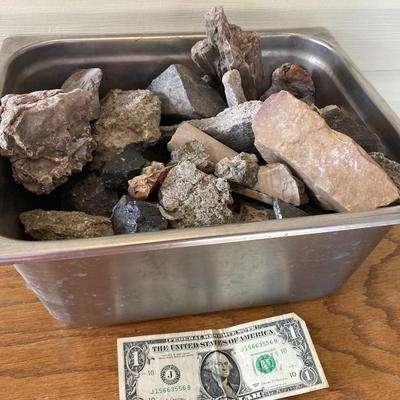 Tin of rocks