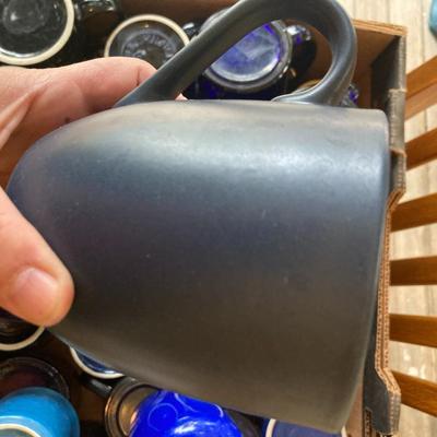 30 miscellanious blue mugs