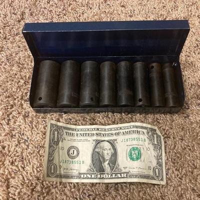Impact Socket Set 8pc Case Deep 3/8dr 6pt SAE