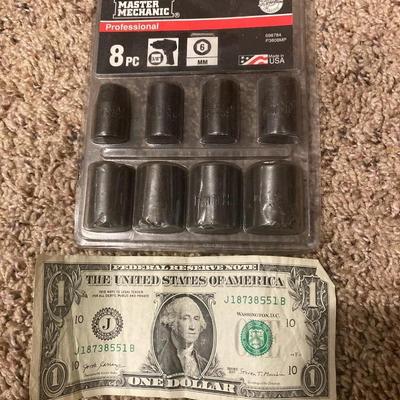 Master mechanic professional 8pc 3/8â€ drive impact metric set