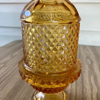 Amber Vintage Fairy Lamp Diamond 