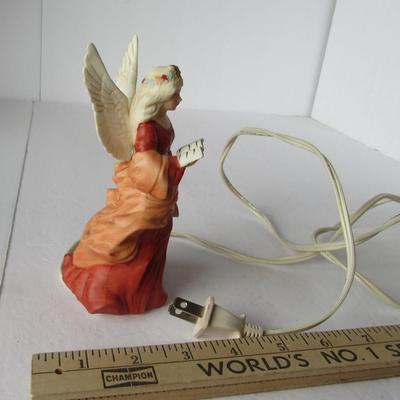 Lot 495: Vintage Bisque Angel Night Light, Works