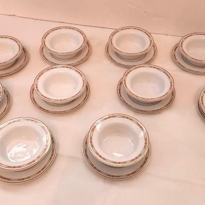 Lot #67  Lot of 9 Haviland Limoges/D.H. Holmes Creme Brulee/Dessert Dishes